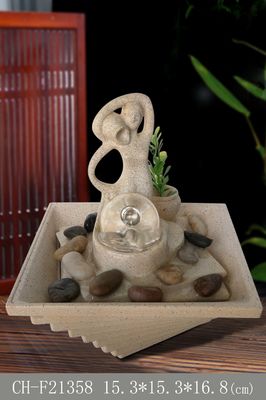 Χέρι - που γίνεται την κυρία Glass Ball Indoor Waterfall πηγή προμηθευτής