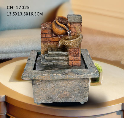 Tabletop πηγών ύφους Polyresin τούβλινη H16.5CM αμερικανική μικρή δημιουργικότητα βιοτεχνίας δώρων ντεκόρ γραφείων διακοσμήσεων προμηθευτής